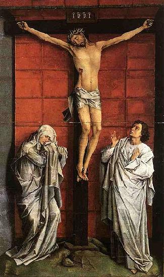 Rogier van der Weyden Christus on the Cross with Mary and St John